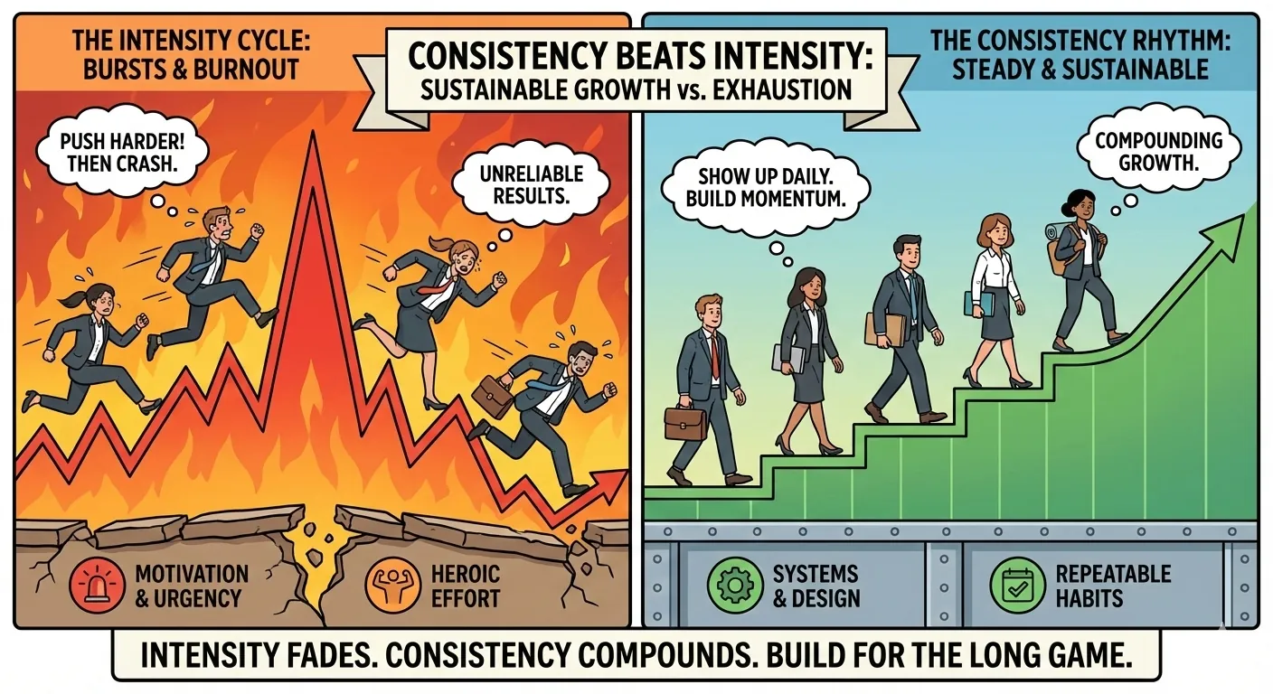 Consistency Beats Intensity Every Time