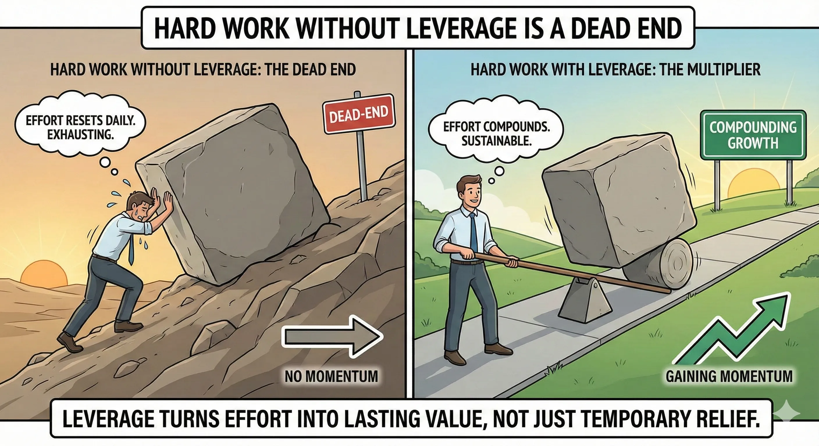 Hard Work Without Leverage Is a Dead End