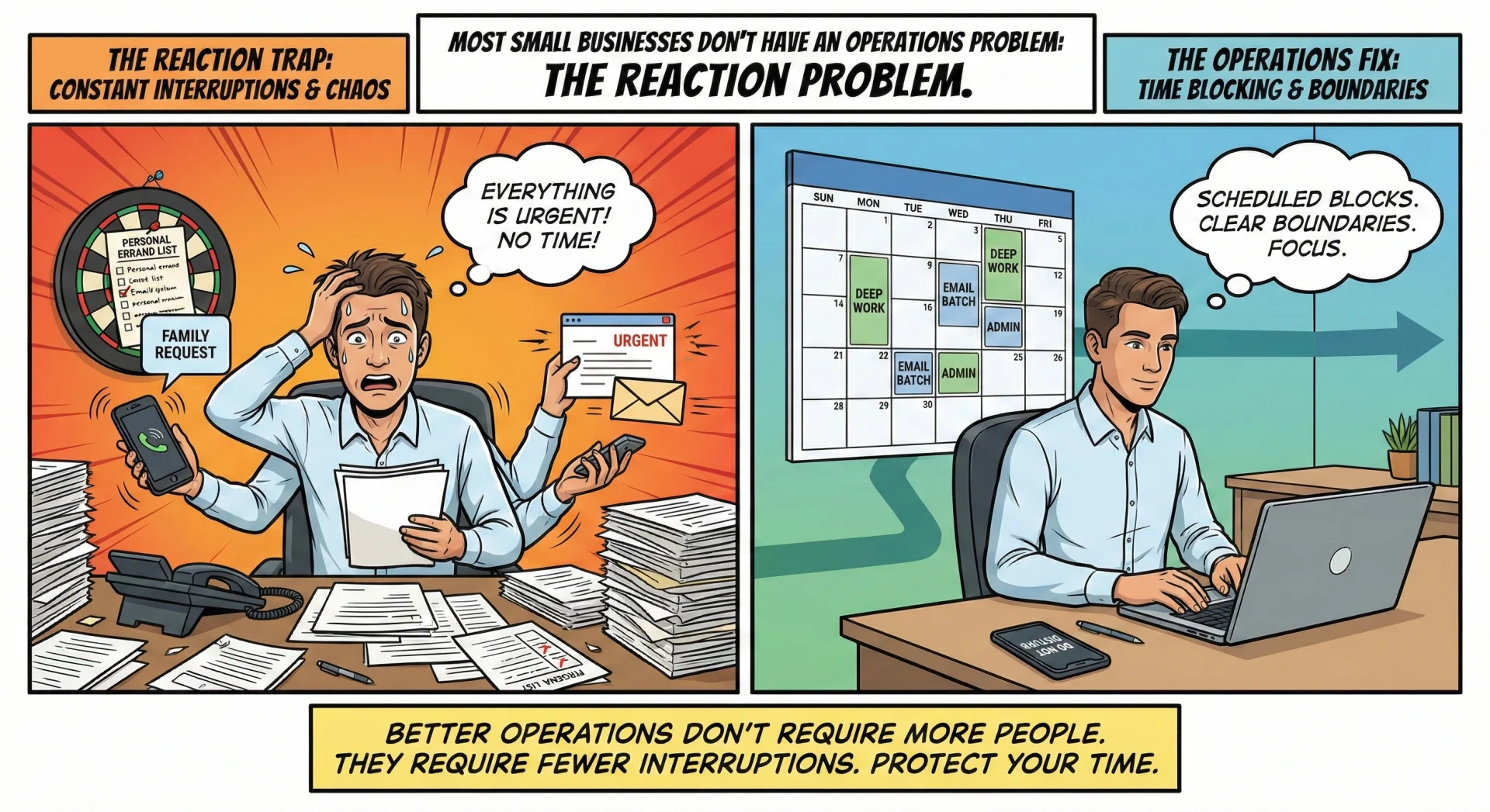 Most Business Owners Aren’t Overworked. They’re Overreacting.