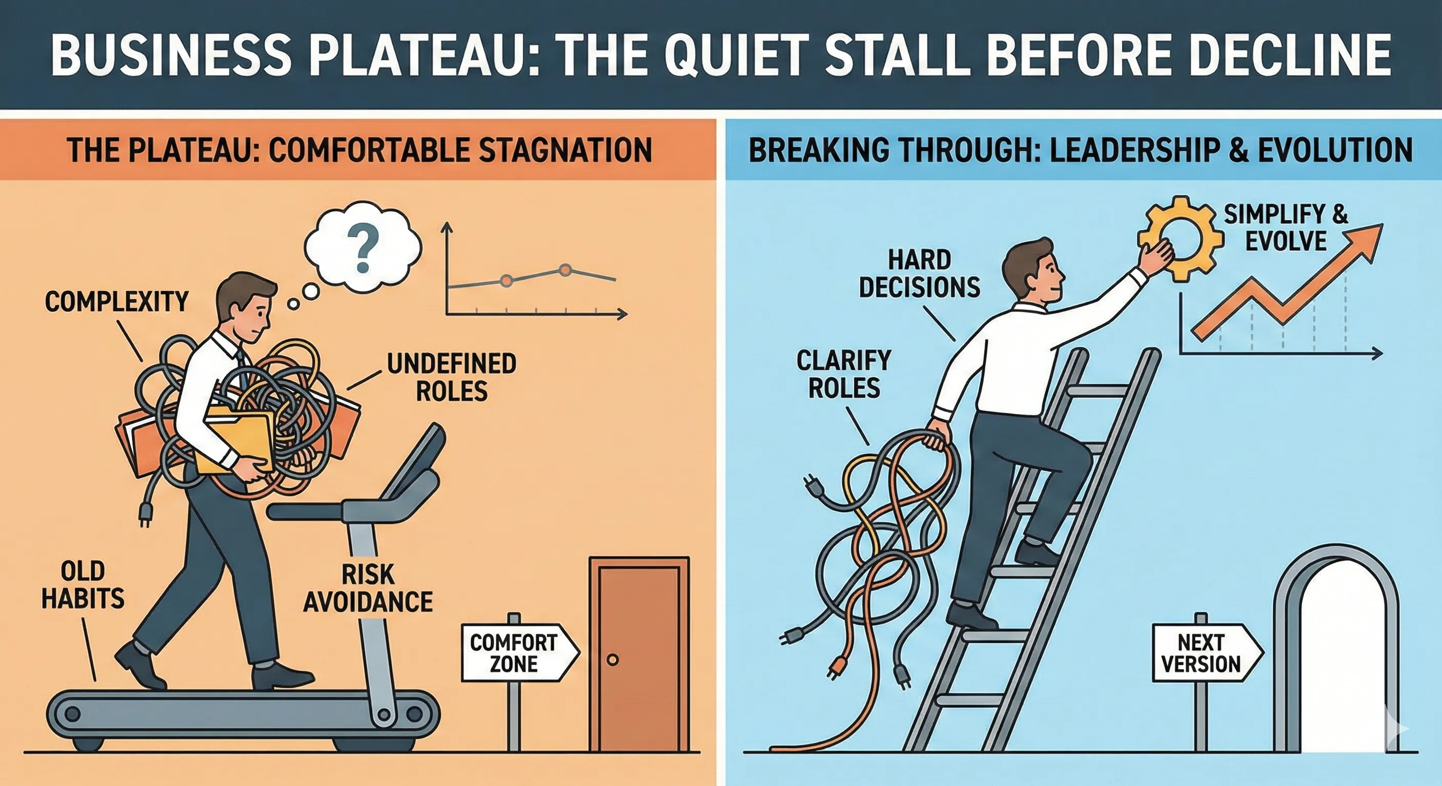 Why Most Businesses Plateau Before They Fail