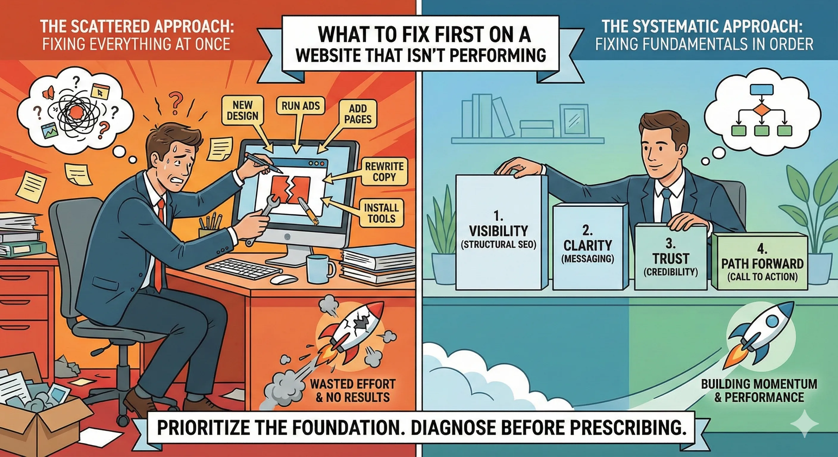 What to Fix First on a Website That Isn't Performing