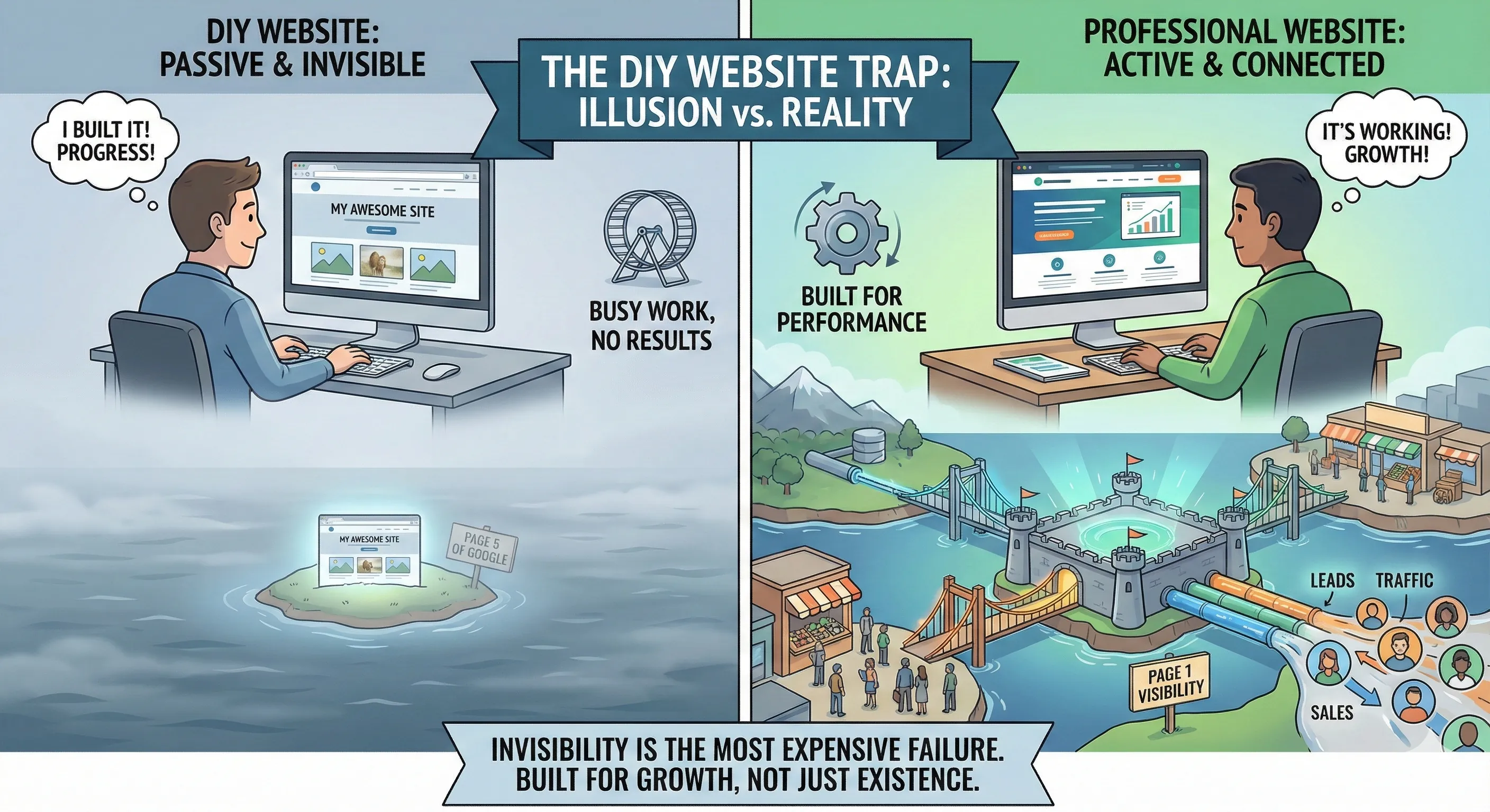 Why DIY Websites Don't Hurt Your Business — They Just Don't Help