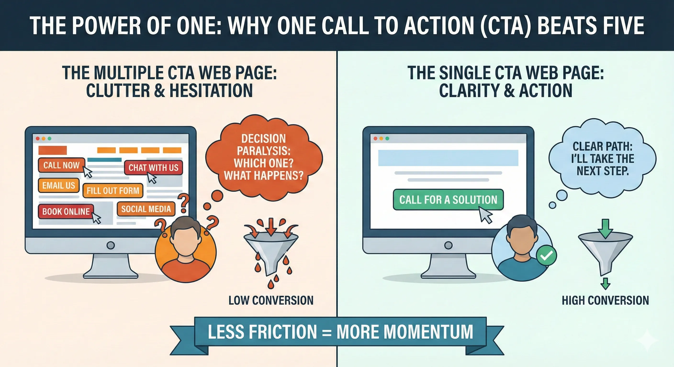 Why One Call to Action Beats Five Every Time