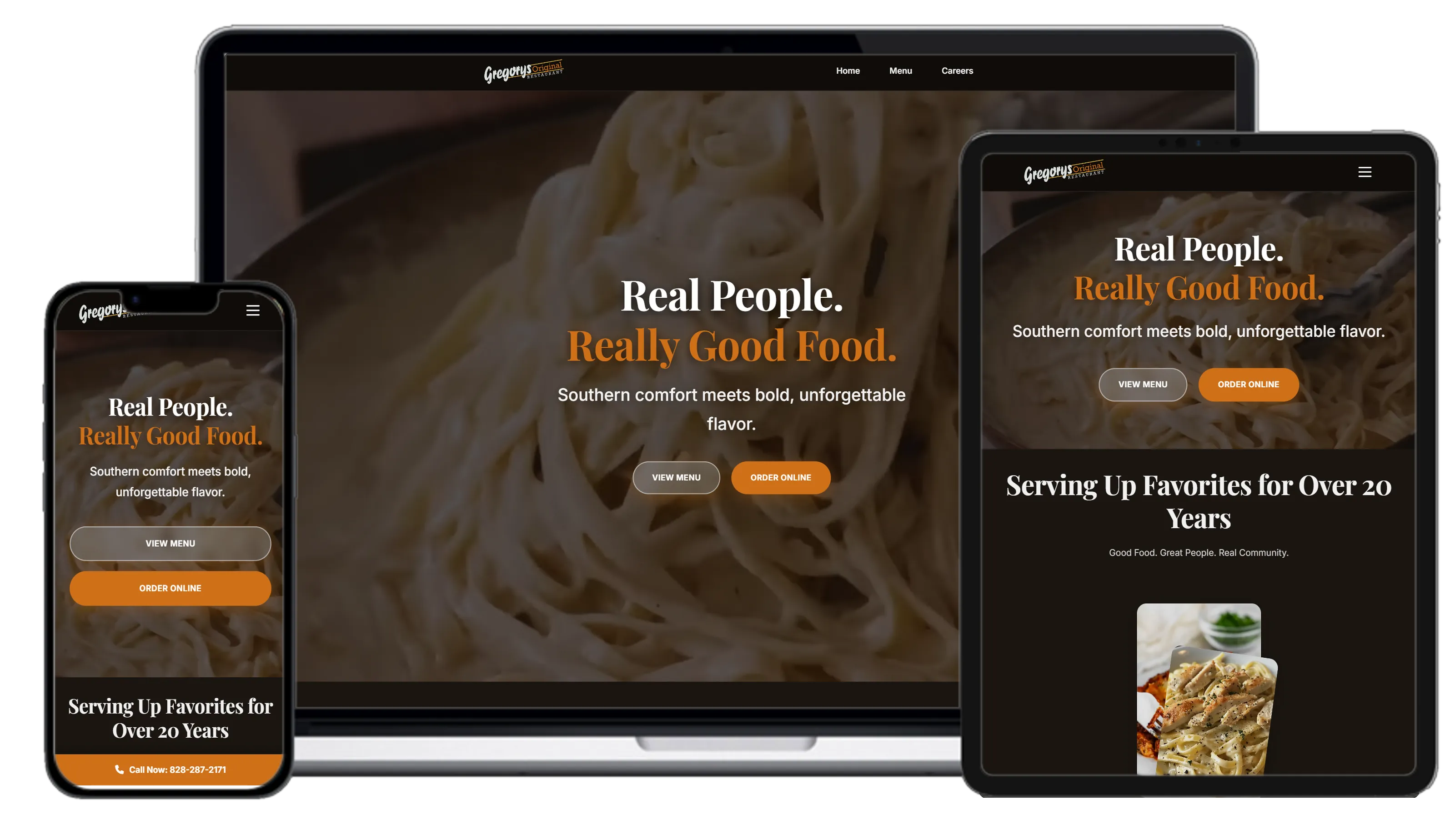 Restaurant website with 242% revenue increase - multi-location food and beverage e-commerce