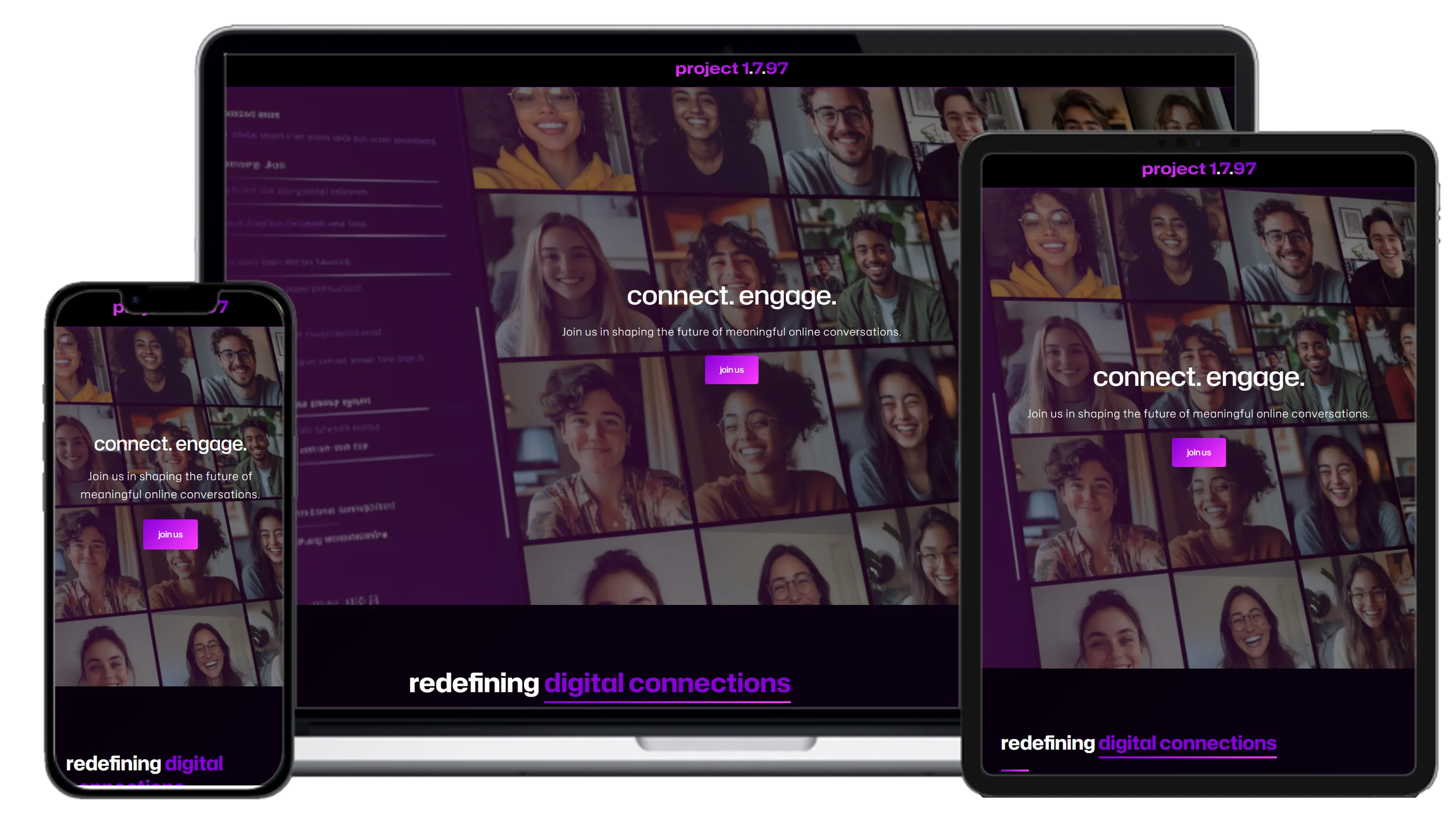 Live community platform website with sub-1-second load time - real-time social networking